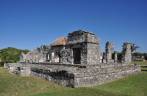 As impessionantes ruínas mayas de Tulum, em frente ao mar caribenho, na península do Yucatán, no México